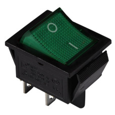 Переключатель TNSy KCD2-201N G/B с подсветкой зеленый (TNSy5500768)