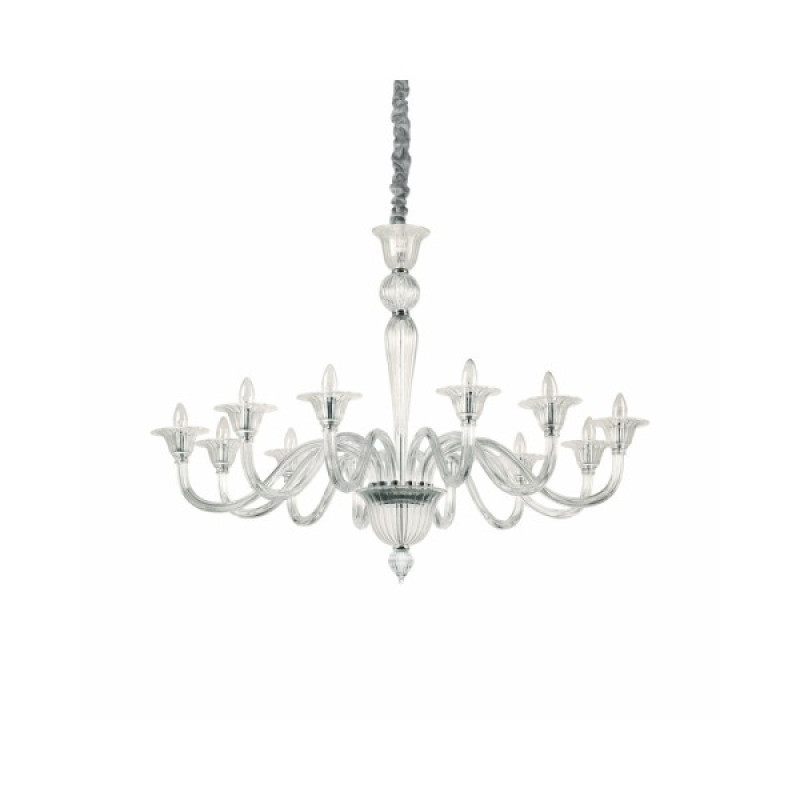 Люстра подвесная Ideal Lux Brigitta sp12 trasparente 199375