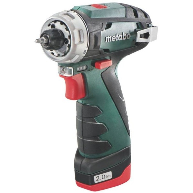 Аккумуляторная дрель шуруповерт Metabo 600079550 PowerMaxx BS 10.8В 2x2Ач с/у в сумке