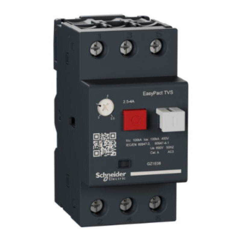 Автомат защиты двигателя Schneider Electric GZ1E08 GZ1E 2.5-4A