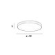 Потолочный светильник Italux PLF-53675-048RC-BK-3KS4K Vico LED 1x38W 3000K/4000K 3100Lm IP20 черный