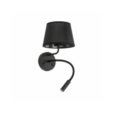 Бра, настенный светильник TK Lighting 10203 Maja E27+G9 1+1x15W+8W IP20 черный