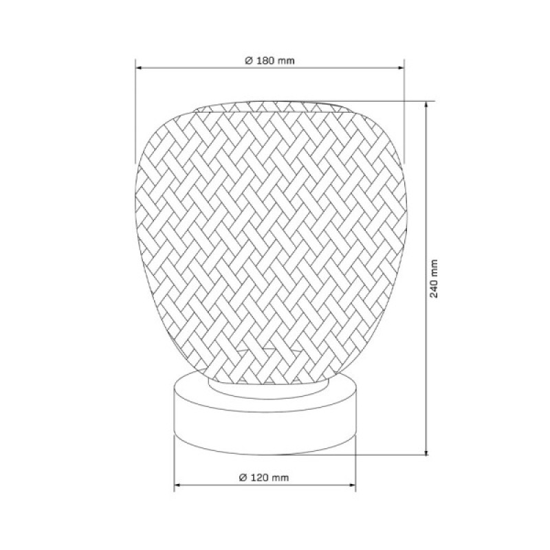 Настольная лампа Goldlux 329226 Zanzibar E27 1x20W IP20 Черный
