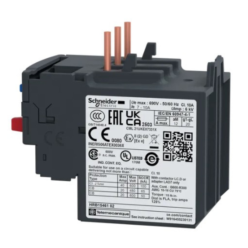 Тепловое реле Schneider Electric LRD14 7-10А
