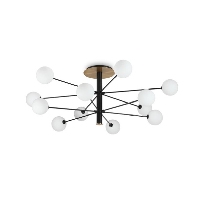 Люстра Ideal Lux 273709 Cosmopolitan G9 12x15W IP20 чорна