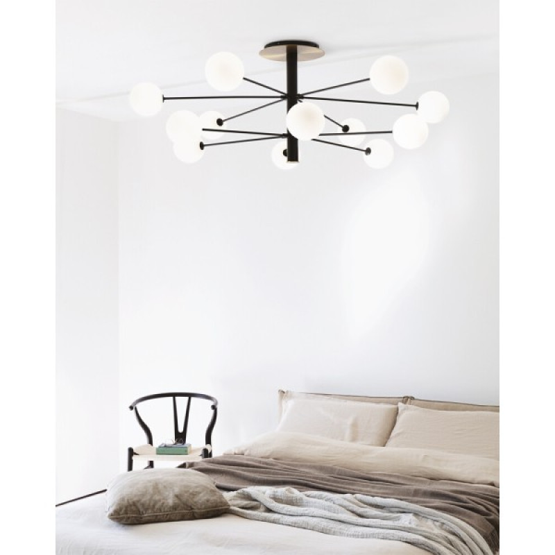 Люстра Ideal Lux 273709 Cosmopolitan G9 12x15W IP20 чорна