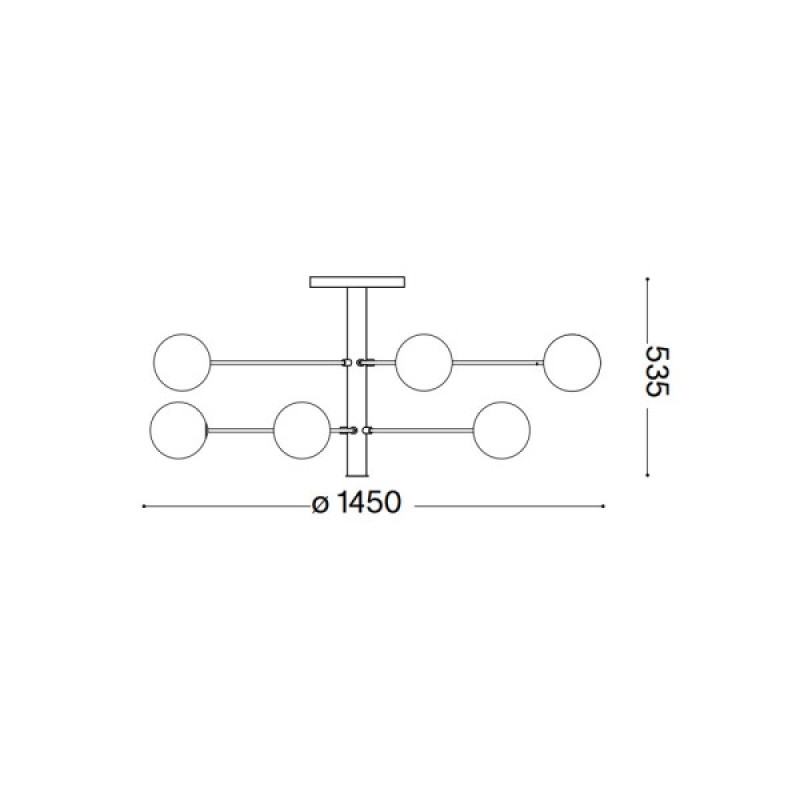 Люстра Ideal Lux 273709 Cosmopolitan G9 12x15W IP20 чорна