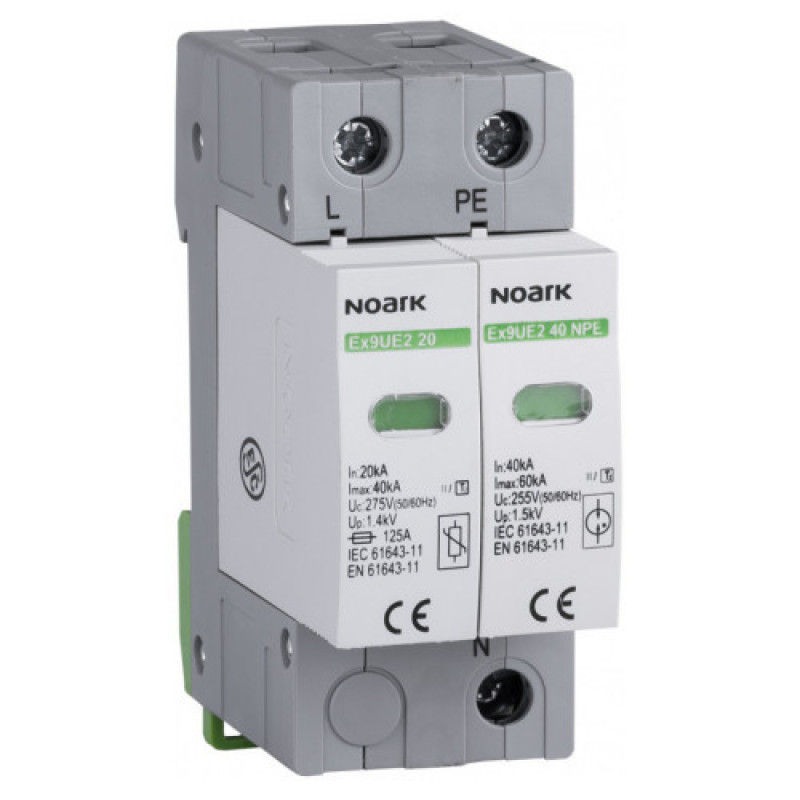 УЗИП NOARK Ex9UE2 20 2 (C) 40кА 275В AC 1P+N (103349)