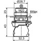 Кнопка поворотная 2-позиционная Аско-Укрем TB5-AG41 (0-I) с ключом (A0140010154)