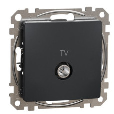 Конечная TV-розетка 4 дБ Schneider Electric Sedna Design & Elements черная SDD114471