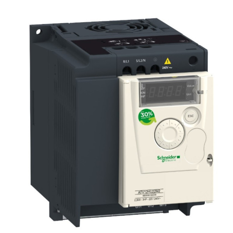 Частотний перетворювач Schneider Electric ATV12HU22M2TQ ATV12 240В 1ф 2,2кВт (без брендової коробки)