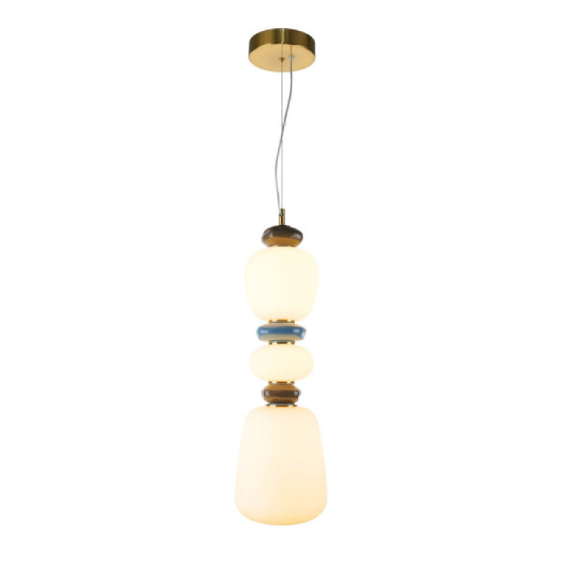 Підвісний світильник, люстра Italux PND-94981V-3A-GD Evans LED 1x19W 3000K 2200Lm IP20 золотий