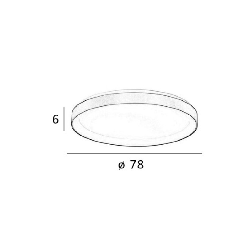 Потолочный светильник Italux PLF-53675-078RC-WH-3KS4K-TRDIMM Vico LED 1x60W 3000K/4000K 5300Lm IP20 белый