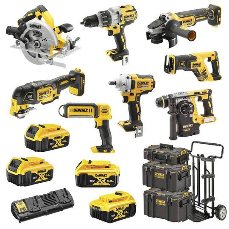 Набір з восьми інструментів DeWALT DCK856P4 XR Li-lon 18В 4х5Аг