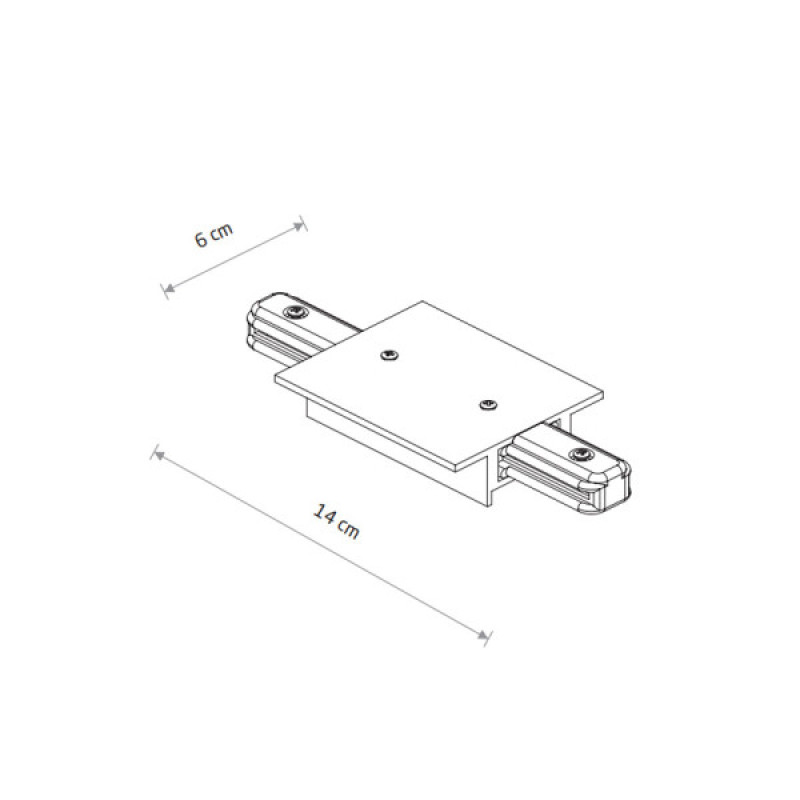 Ввод питания Nowodvorski 10228 Profile Recessed Power Straight Connector IP20 черный