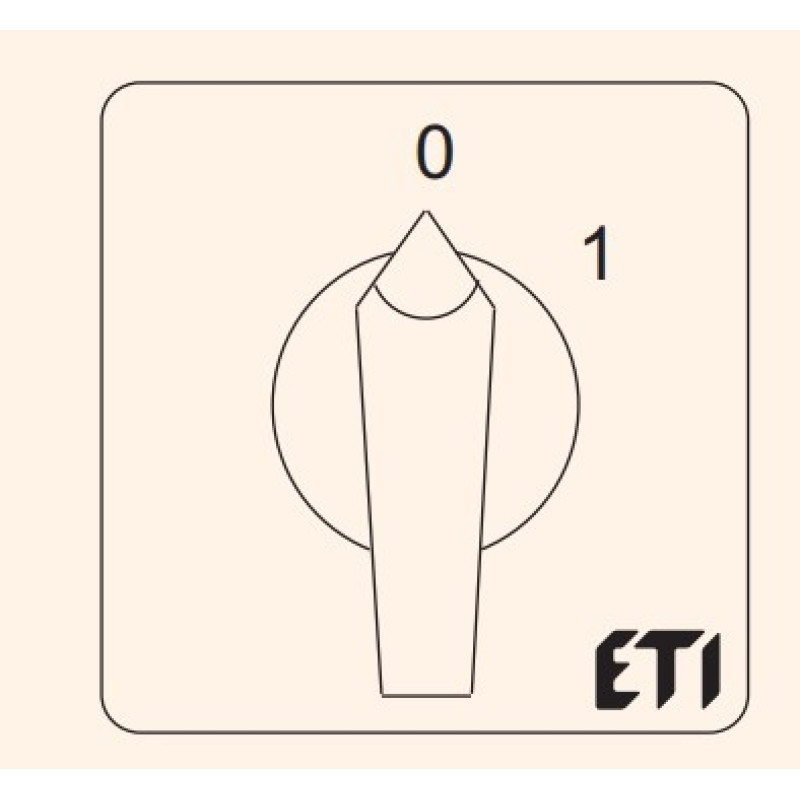 Кулачковый переключатель в корпусе ETI 004773159 CS 16 91 PN (2p «0-1» IP65 16A)