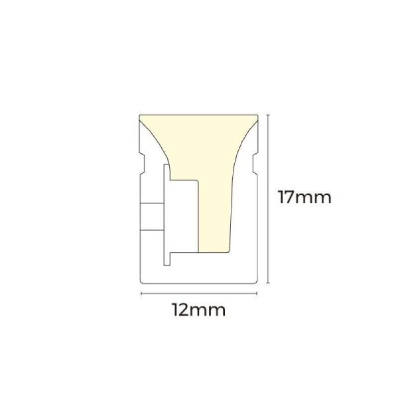 Гибкий неон COLORS 24V IP67 12W 520-530nm 5м (NMS1217-PRO-Green)