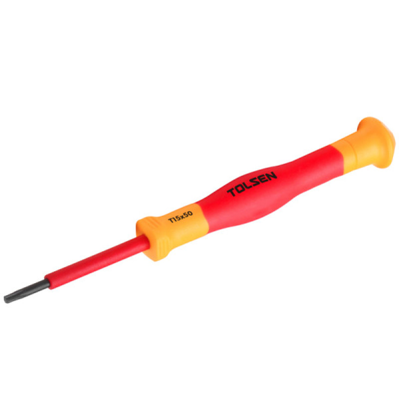 Диэлектрическая прецизионная отвертка Tolsen (V31808) VDE Torx T 8х50мм Premium