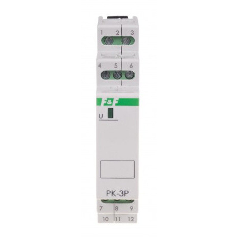 Допоміжне реле F&F PK-3P-24V 24В 3х8 А