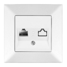 Розетка компьютерная Meridian, RJ45 Cat.5e, белый