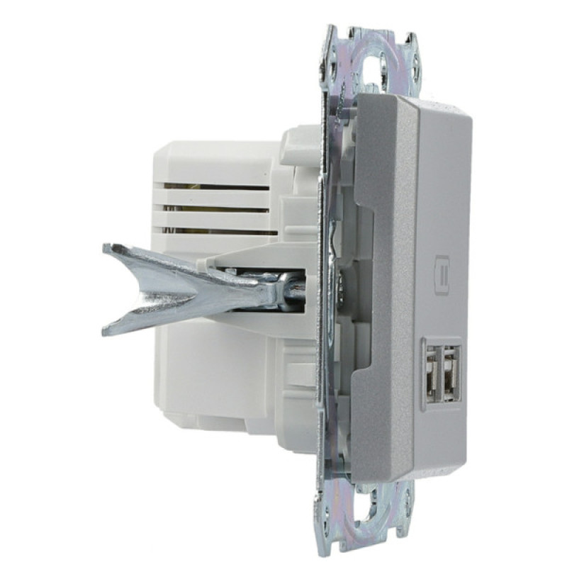 USB розетка Schneider Electric Asfora EPH2700261 (алюміній)