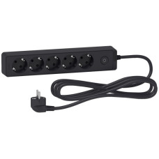 П'ятимісний подовжувач Schneider Electric ST9453B (3м) чорний