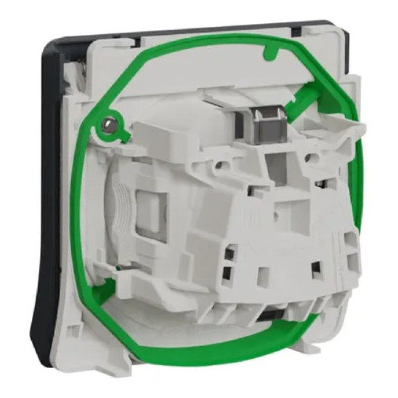 Розетка Schneider Electric MUR36134 с з/к и шторками IP55 (черный)