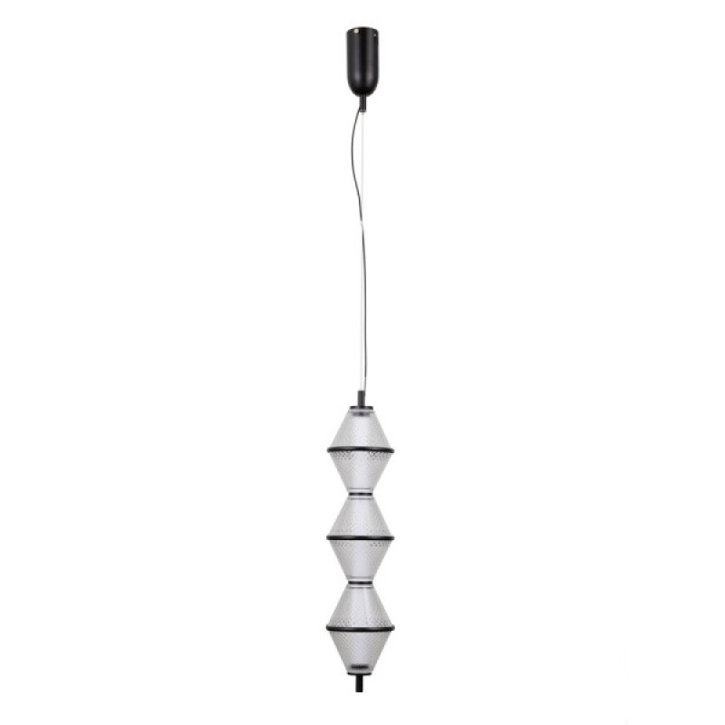 Подвесной светильник, люстра Italux PND-34395-3V-BK Fuente LED 3x15W 3000K 1108Lm IP20 черный