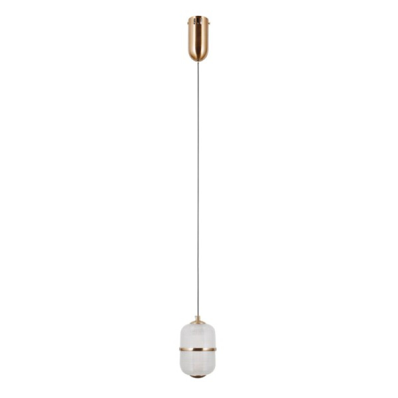 Підвісний світильник, люстра Italux PND-34375-1-HBR Alani LED 1x6W 3000K 588Lm IP20 золотий