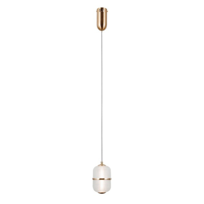 Підвісний світильник, люстра Italux PND-34375-1-HBR Alani LED 1x6W 3000K 588Lm IP20 золотий