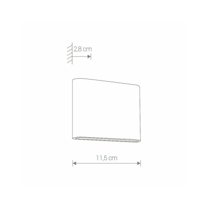 Светильник уличный Nowodvorski 36775 Semi LED 1x7W 3000K 242Lm IP54 Gr