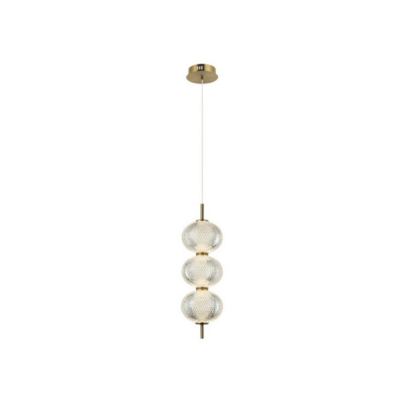 Підвісний світильник, люстра Italux PND-29038-3-GD Lazie Led 3x13W 3000K 1300Lm IP20 Золотий