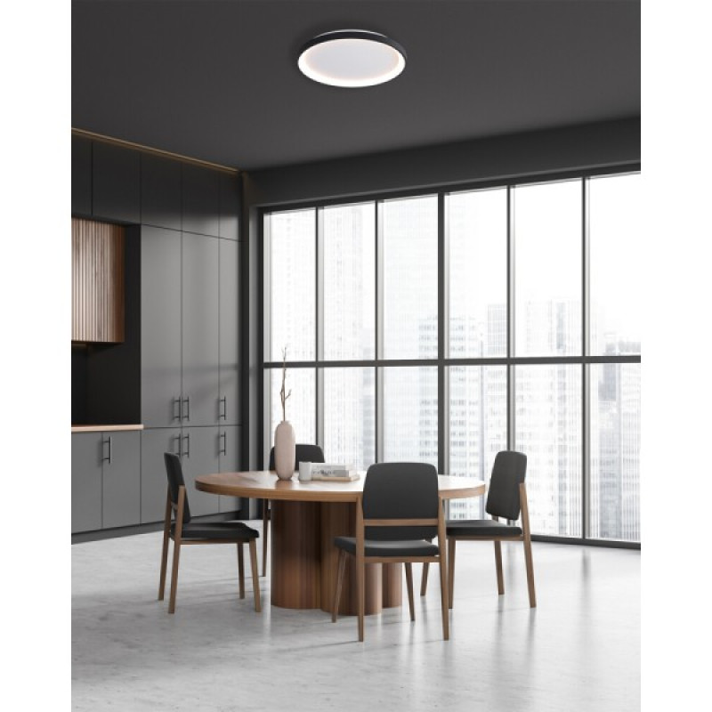 Потолочный светильник Italux CLN-3151-M-BK Raden LED 3000K-6000K 2900Lm IP20 черный