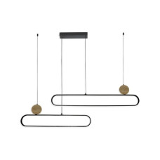 Подвесной светильник, люстра Goldlux 333889 Florentyna LED 1x48W 4000K 6000Lm IP20 черный