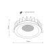 Точковий світильник TK Lighting 18133 Nexus LED 1x18W 3000K/4000K/6000K 1129Lm IP20 чорний
