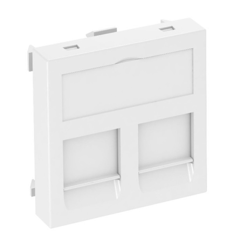 Накладка для супортов модуля OBO Bettermann 45х45 2x45 (Panduit Mini-Com) белая (6119226)