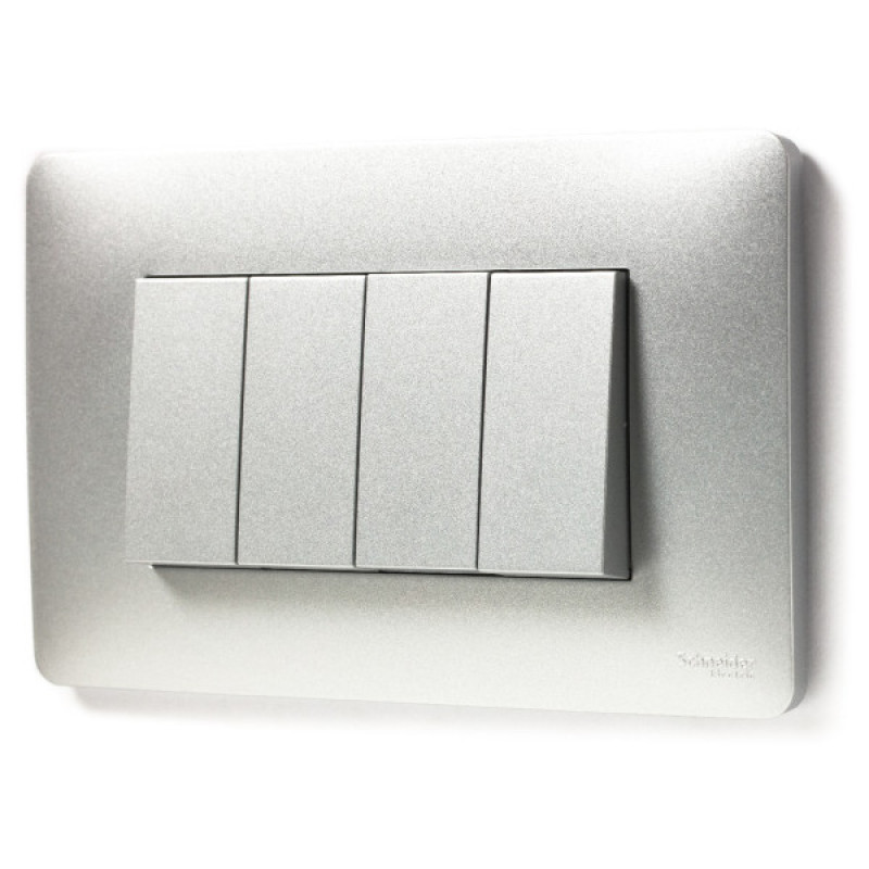 Одноклавишный переключатель Schneider Electric NU310330 (схема 6) 10А 1М (алюминий)