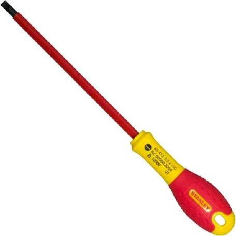 Прорезиненная отвертка Stanley FatMax VDE 1000V SL5.5x150