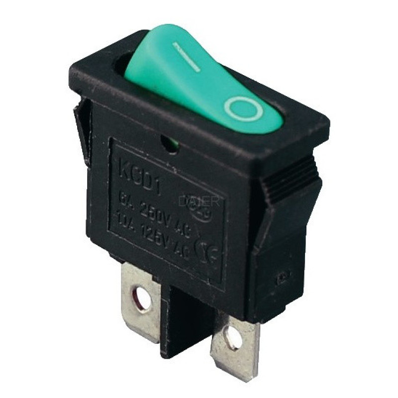Переключатель TNSy KCD1-12-101 G/B овальный зеленый (TNSy5500685)