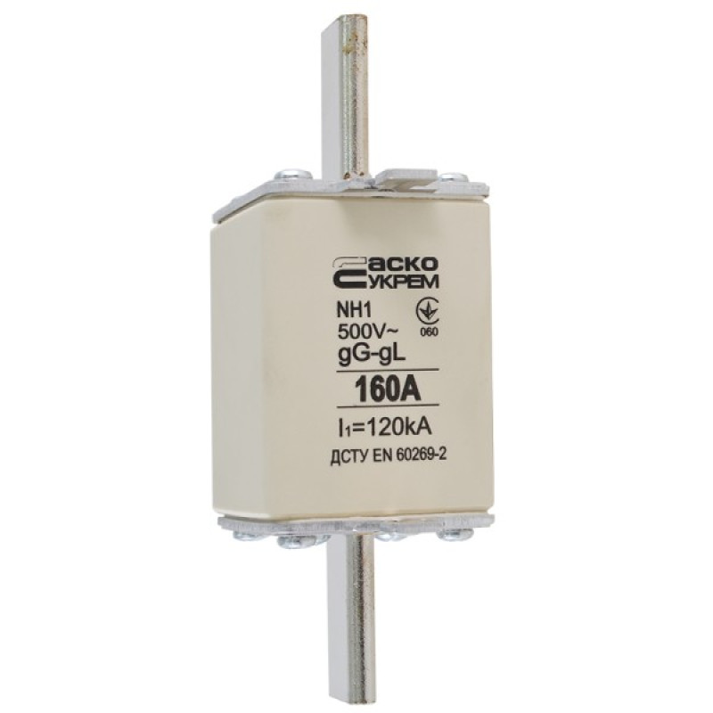 Запобіжник Аско-Укрем NH1 160A gG (A0050010030)