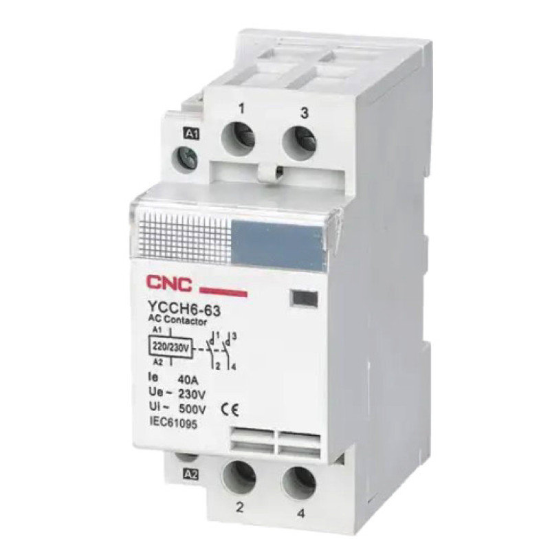 Модульний контактор CNC YCCH6-63 2Р 220В 2NO (Б00029386)