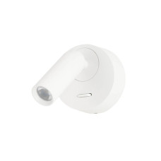 Бра, настенный светильник Azzardo AZ5627 Lugano Round LED 1x3W 3000K 213Lm IP20 белый