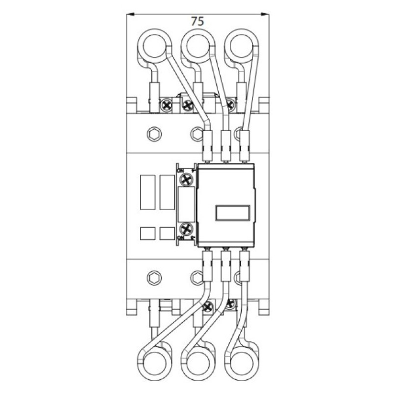 Контактор ETI 004650140 CEM 80CN.10 (61/71кВАр-400/440V)