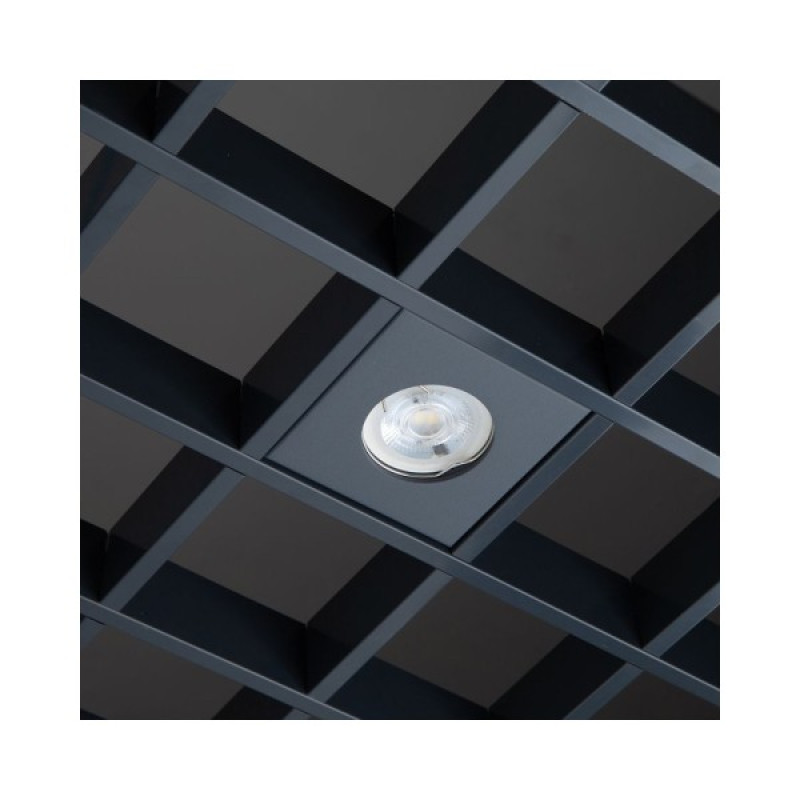 Точечный светильник для потолка Грильято Imperium Light 720110.68.68 Griliato GU10/GU5.3 1x50W IP20 Графитовый