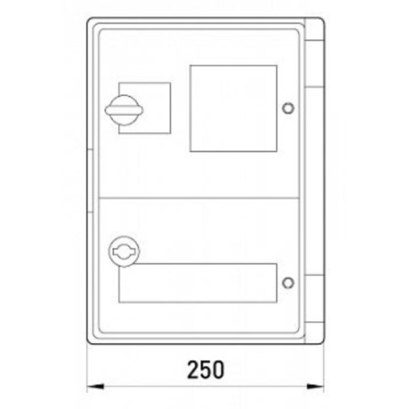 Шафа під лічильник e.plbox.250.330.130.1f.2m.blank E.Next
