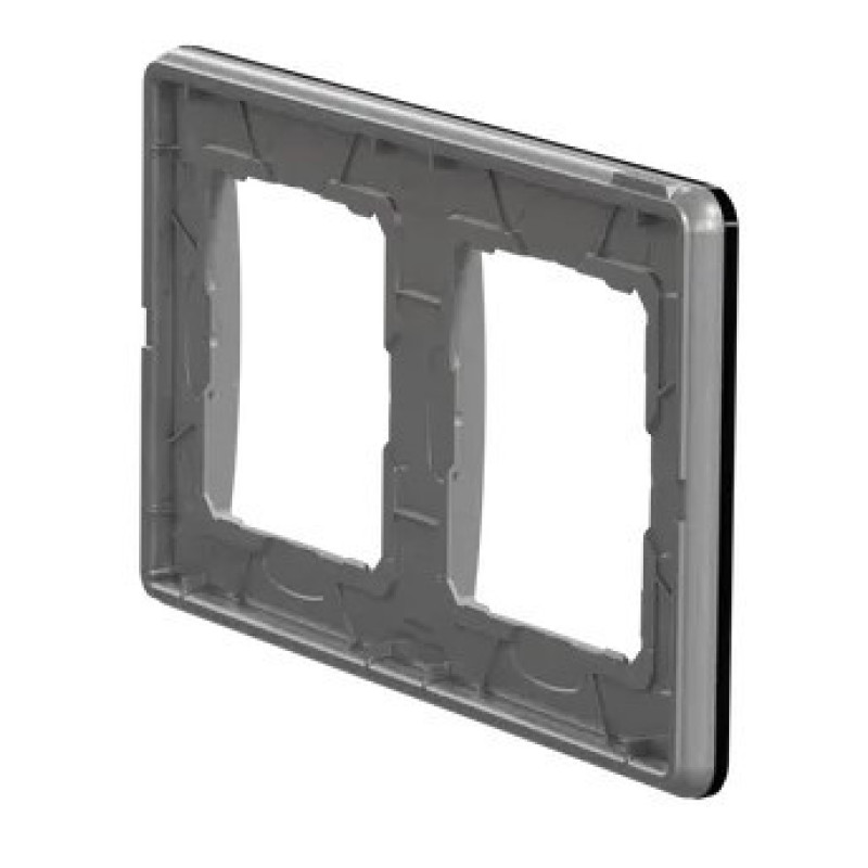 Рамка двойная Schneider Electric Sedna Elements искусственное черное стекло SDD361802