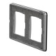 Рамка двойная Schneider Electric Sedna Elements искусственное черное стекло SDD361802
