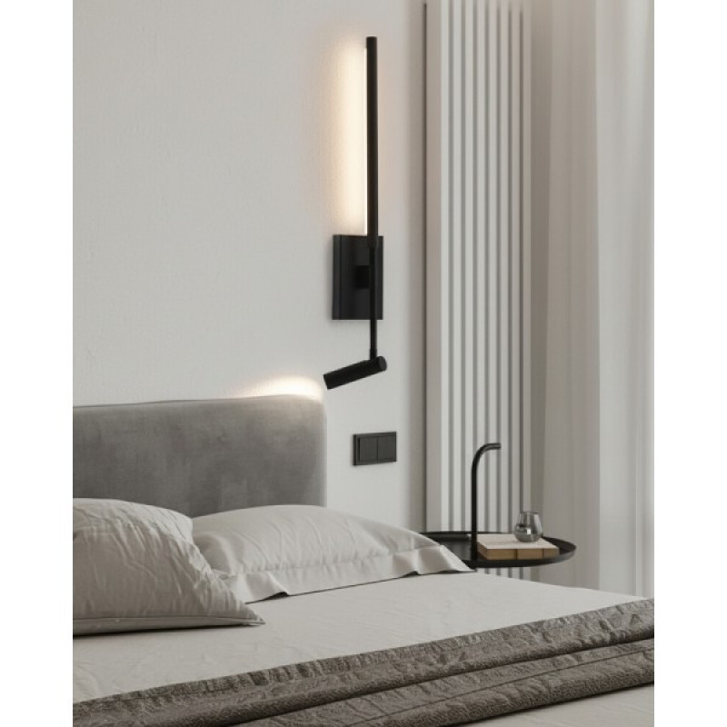 Бра, настенный светильник Kloodi WA-KELLY 634 3K BK Led 2x9W 3000K IP20
