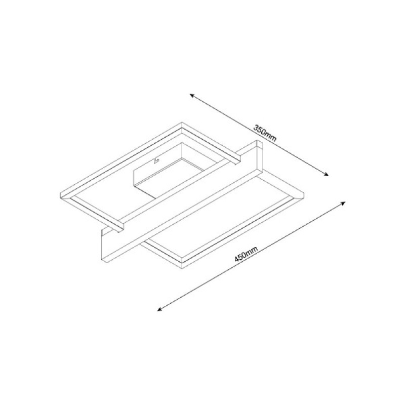 Люстра Goldlux 334305 Larysa LED 1x11.5W 4000K 1600Lm IP20 чорна
