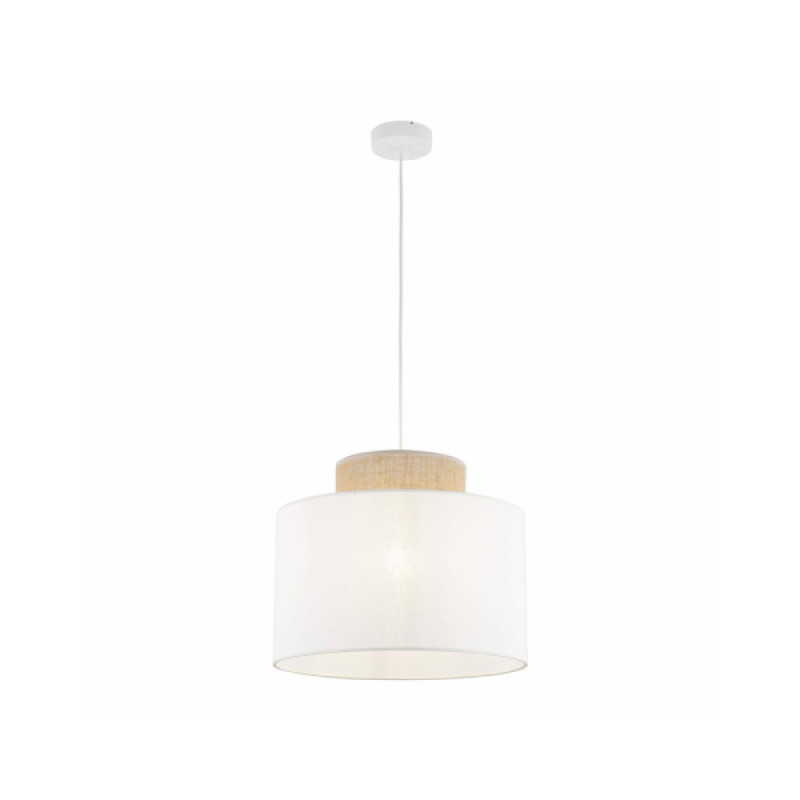 Подвесной светильник, люстра Tk Lighting 1856 Duo Juta E27 1x15W IP20 Белый
